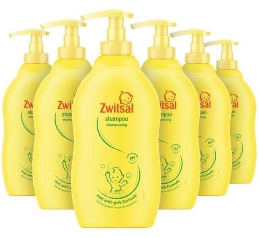 Baby Shampoo - Met pompje - 6x 400ml Voordeelverpakking