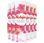 Robijn Geurstokjes Pink Sensation - 6x 45ml - Voordeelverpakking