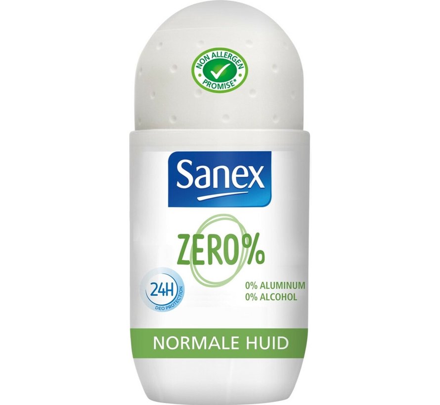 Zero% - Normale Huid - Deodorant Roller - 2x 50ml