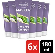 Andrelon Special Kokos Boost - Haarmasker - 6x 180ml Voordeelverpakking