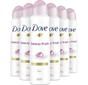 Dove Beauty Finish - Deodorant Spray - 6x 150ml Voordeelverpakking