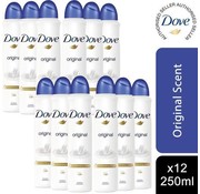 Dove Original Anti-transpirant - Deodorant Spray XL - 12x 250ml