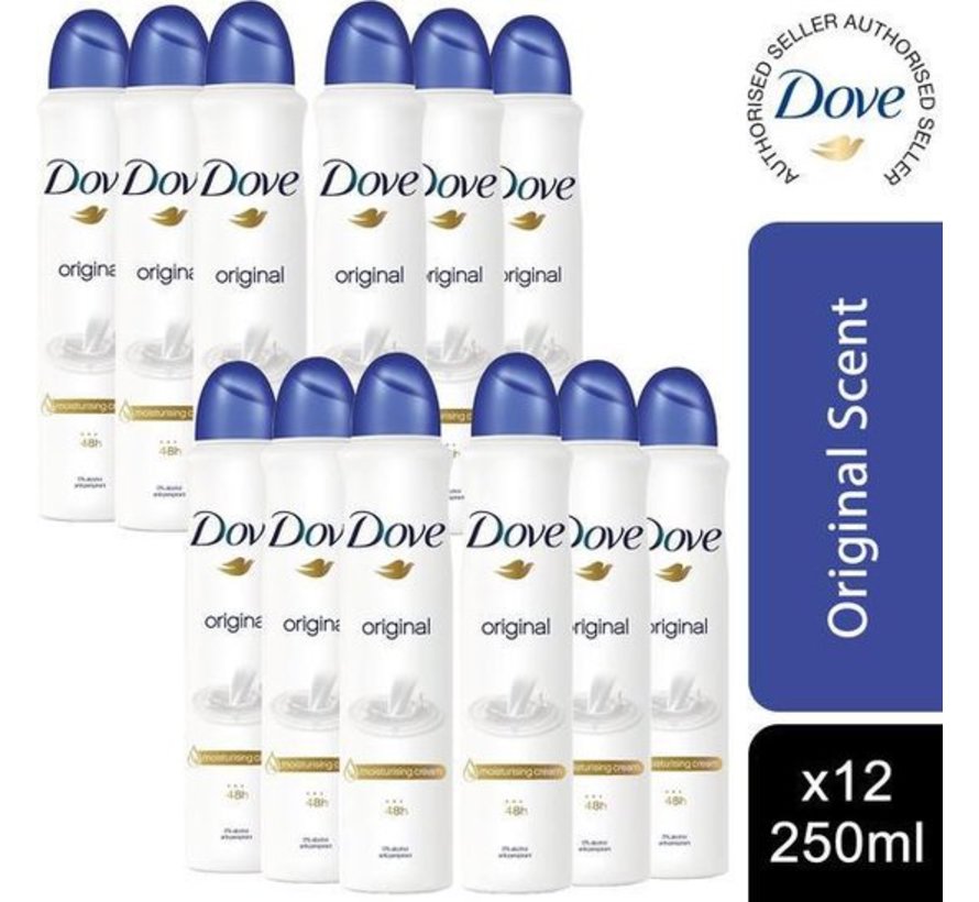 Original Anti-transpirant - Deodorant Spray XL - 12x 250ml