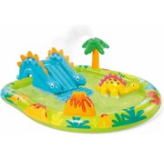 Intex Opblaasbaar speelzwembad - Little Dino - met glijbaan - 191x152x58cm