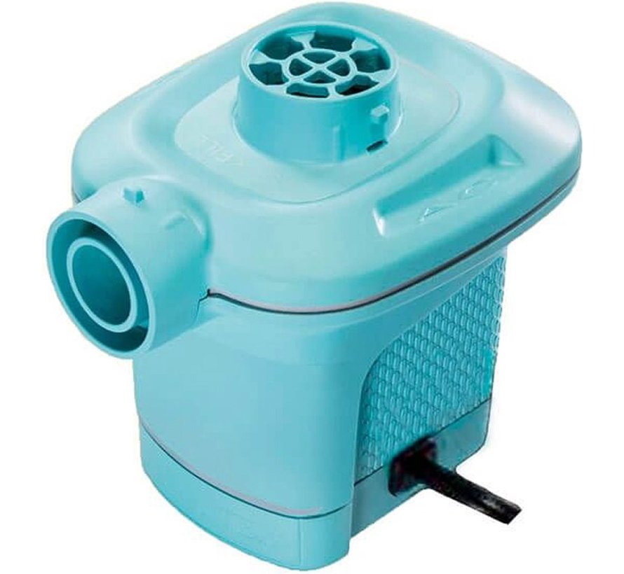 QuickFill® - elektrische luchtpomp - 220V - met 3 mondstukken blauw