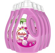 Robijn Color Pink Sensation - Vloeibaar Wasmiddel - 6x 1 Liter / (6x20) 120 wasbeurten