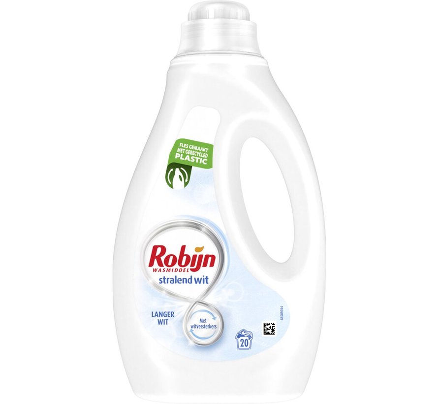 Stralend Wit - Vloeibaar Wasmiddel (1000ml) - 20 wasbeurten