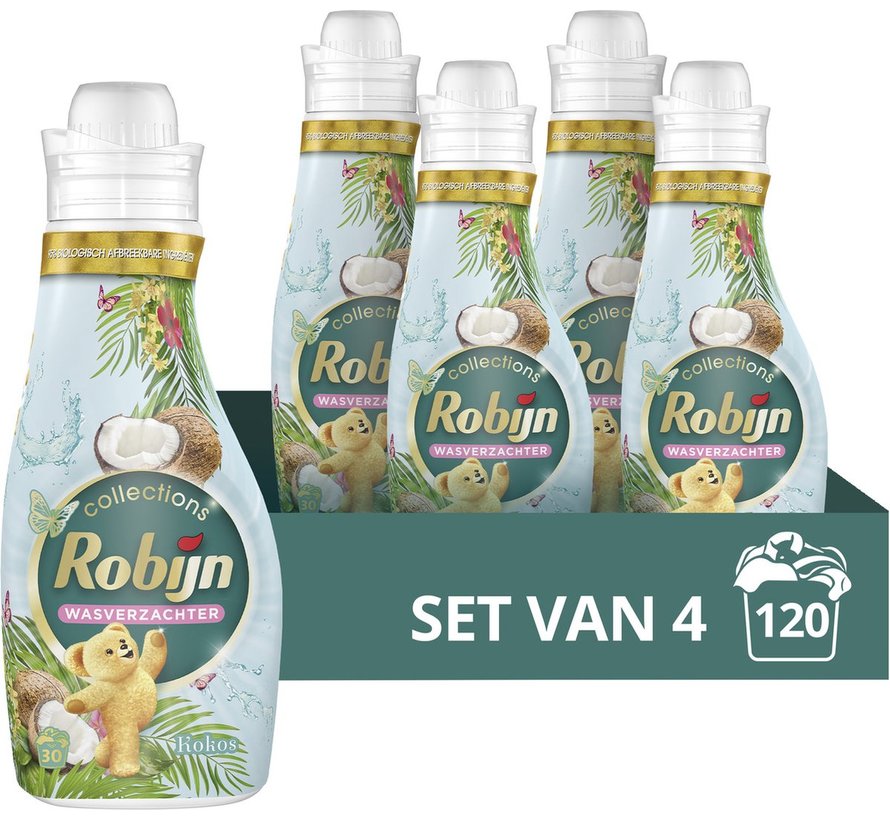 Creations Kokos - Wasverzachter - (4x30) 120 wasbeurten (4x750ml)