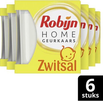 Robijn Home Geurkaars - Zwitsal - 6x 115gr Voordeelverpakking