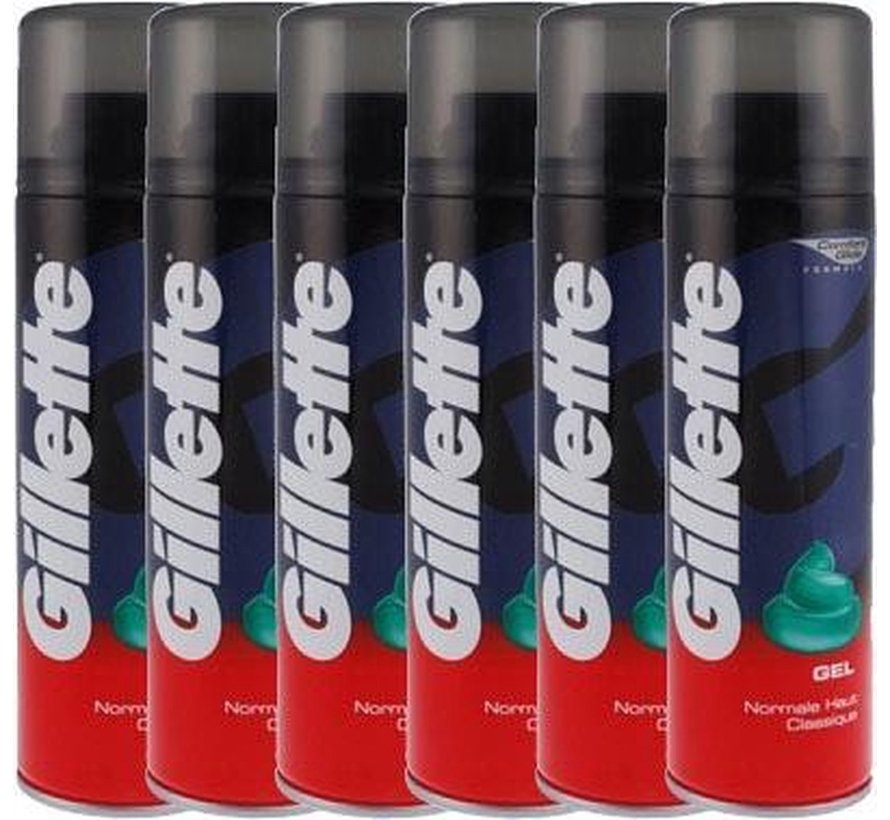 Scheergel basic - Regular - 6x 200ml - Voordeelverpakking