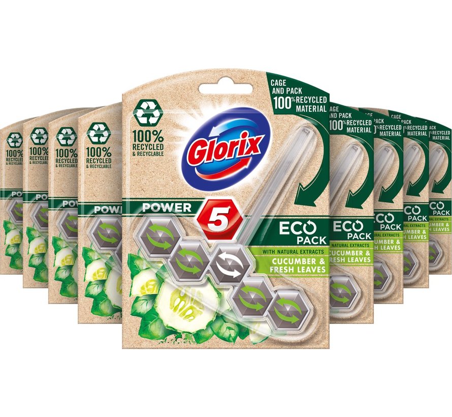 Power 5 Wc Blok - Eco Pack Cucumber / Komkommer - 9 stuks