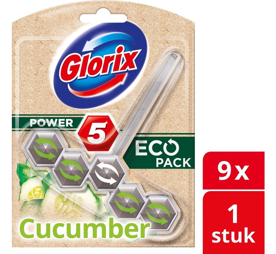 Power 5 Wc Blok - Eco Pack Cucumber / Komkommer - 9 stuks