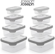 Joseph Joseph Nest 5 - Transparant - Set 8 stuks Vershoudbakjes met deksel - BPA Vrij