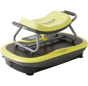 Wonder Core Rock N Fit  3-in-1 trilplaat - met zitje - full body trainer - trainingsstoel - zwart/groen