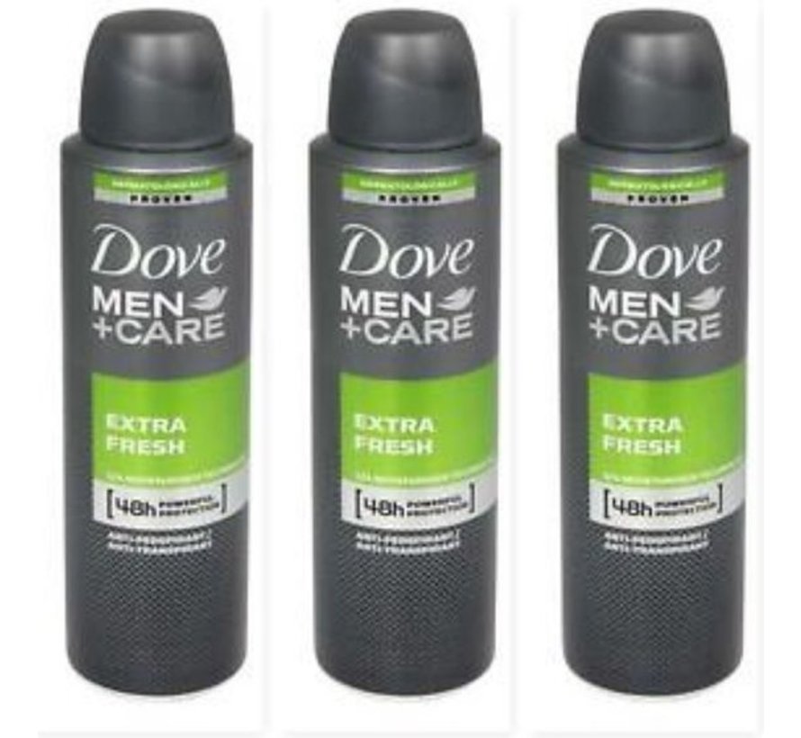 Men+Care Extra Fresh - Deodorant Spray - 3x 150ml