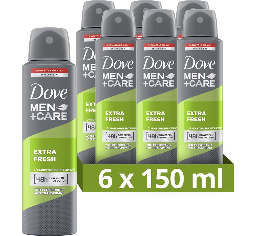 Men+Care Extra Fresh - Deodorant Spray - 6x 150ml