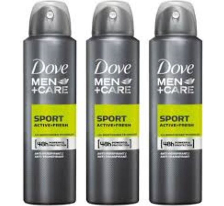Men+Care Sport Active+Fresh - Deodorant Spray - 3x 150ml