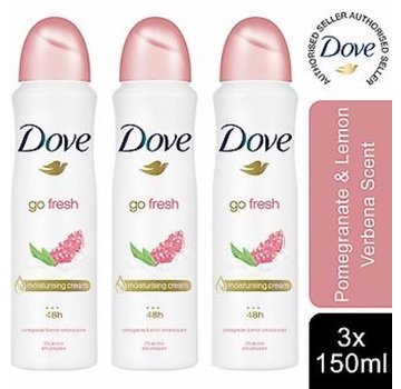 Dove Go Fresh - Granaatappel & Citroen - Deodorant Spray - 3x 150ml