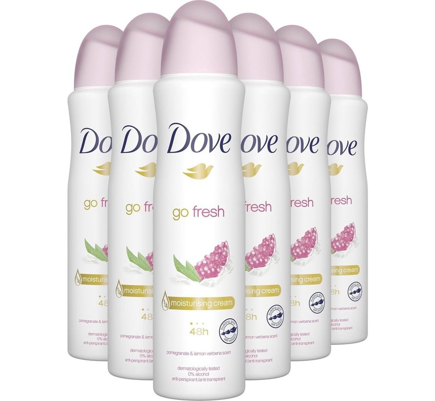 Go Fresh - Granaatappel & Citroen - Deodorant Spray - 6x 150ml