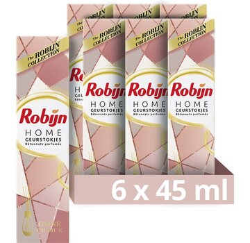 Robijn Geurstokjes Rosé Chique - 6x 45ml - Voordeelverpakking