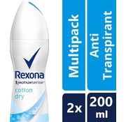 Rexona Motion Sense - Cotton Dry - Deodorant Spray - 2x 200ml