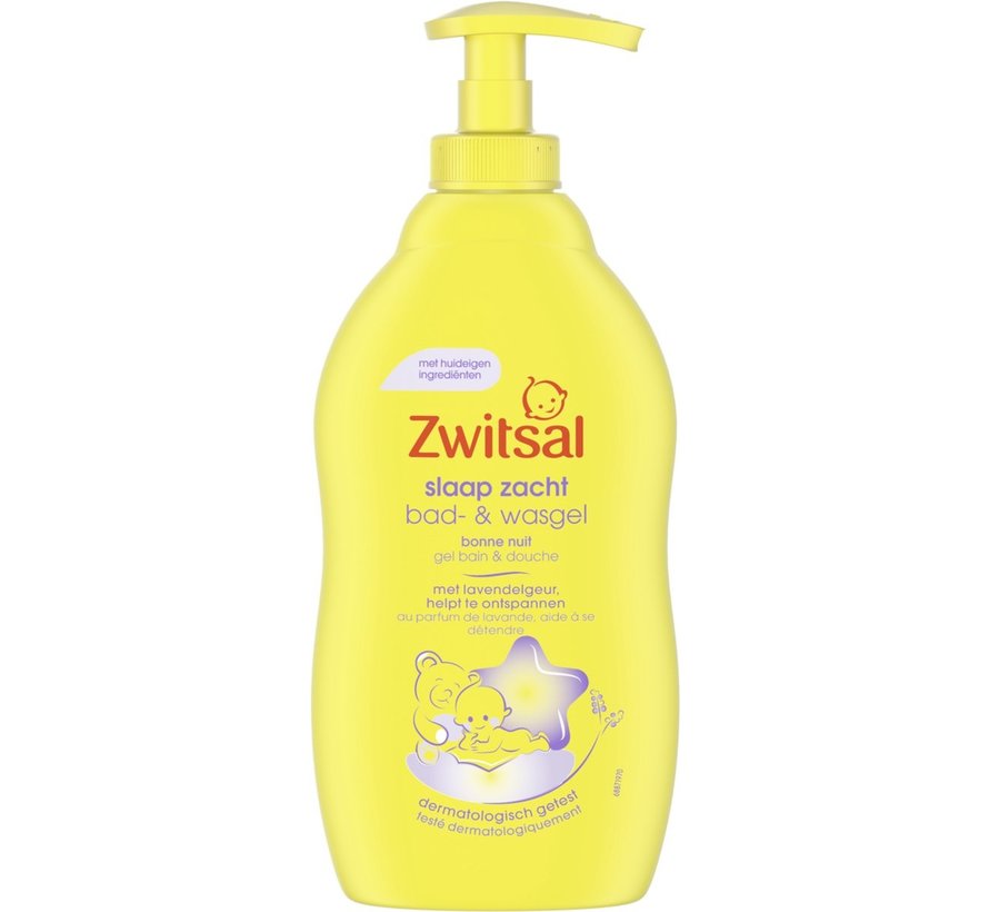 Slaap Zacht Lavendel - Bad & Wasgel - Met pompje 3x 400ml