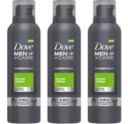 Dove Men+Care Extra Fresh 3in1 Shower Foam - Doucheschuim - 3x 200ml