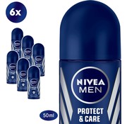 Nivea Men Protect & Care - Deodorant Roller - 6x 50ml - Voordeelverpakking