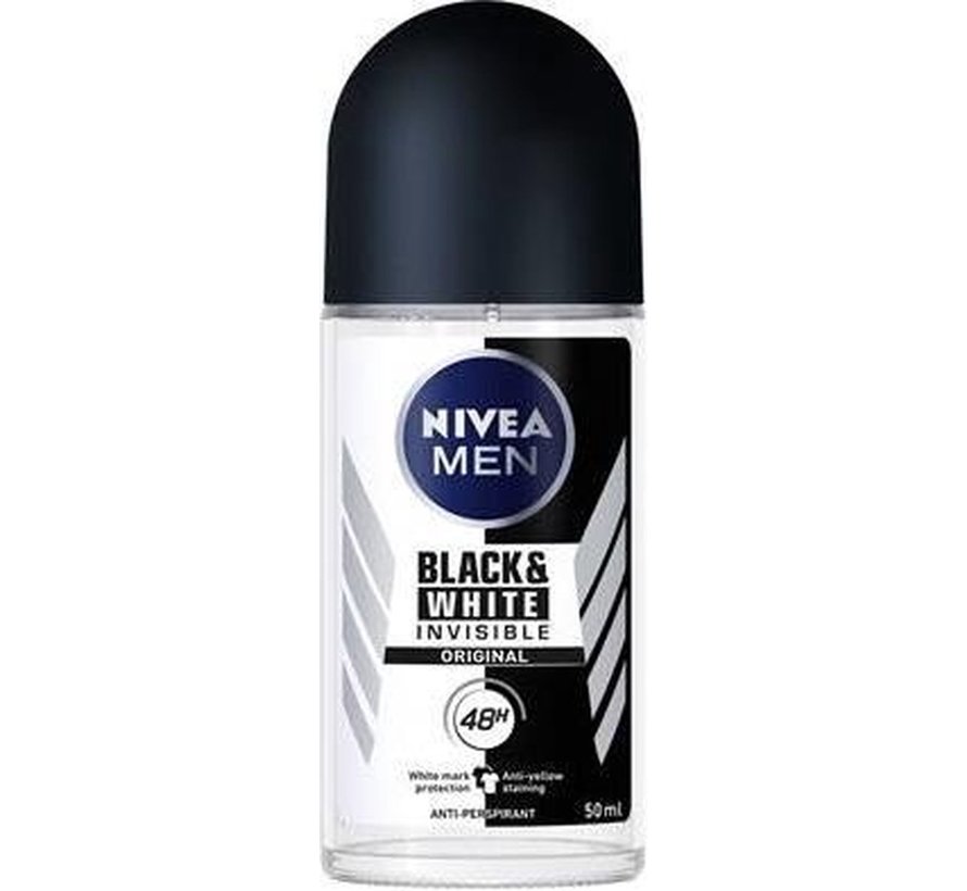 Men Invisible Black & White Original - Deodorant Roller - 50ml