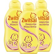 Zwitsal Baby Zeepvrije Wascrème - Mild & Zacht - 3x 200ml