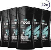 Axe Douchegel Apollo 3in1 Bodywash - 12x 250ml - Voordeelverpakking