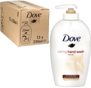 Dove Verzorgende Handzeep Fine Silky - Met pompje - 12x 250ml - Voordeelverpakking