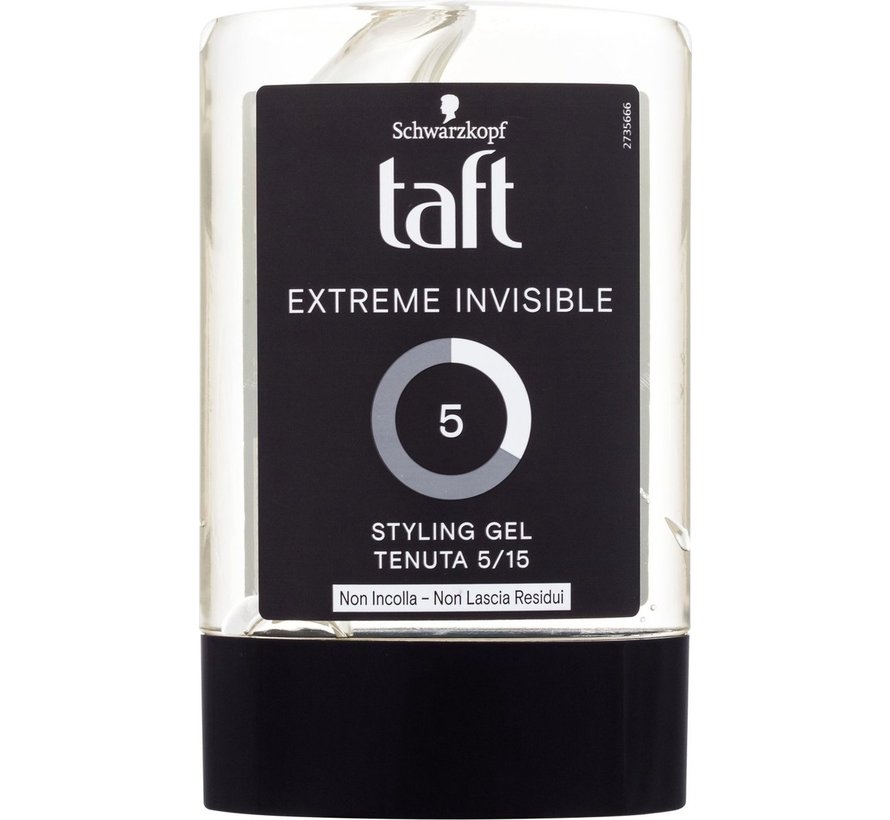 Taft Haargel - Extreme Invisible / Freezing - Styling Gel - 6x 300ml (Hold level 5)