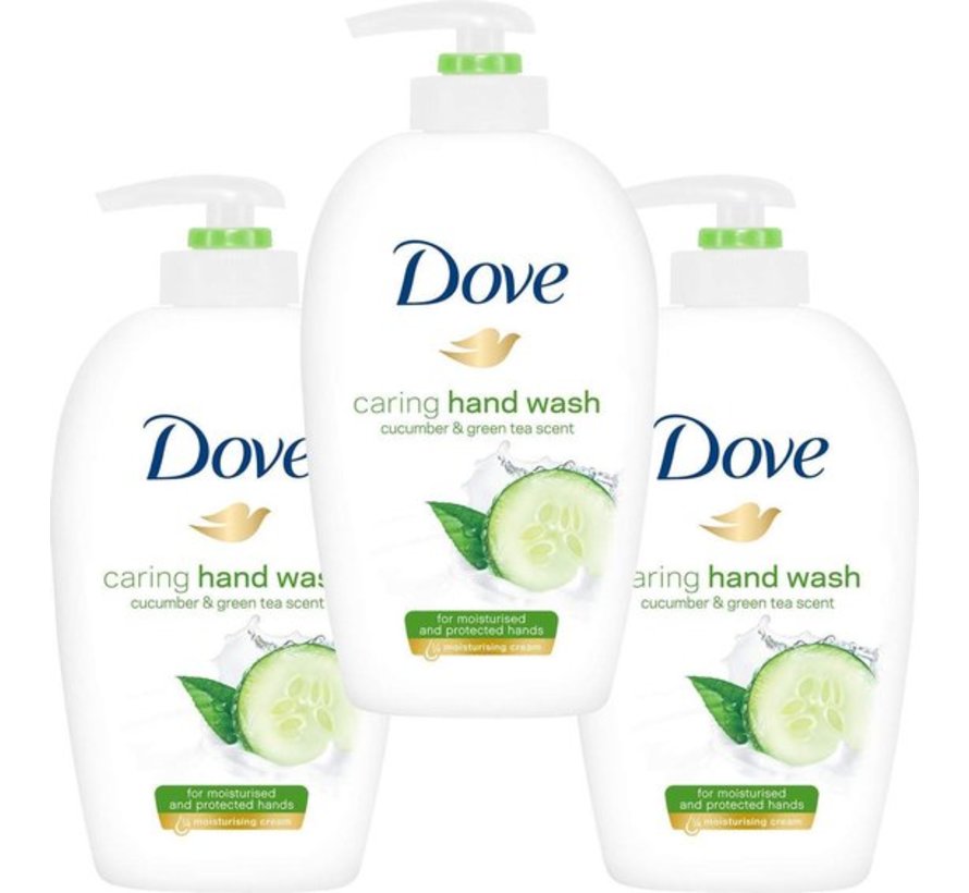 Handzeep - Komkommer & Groene Thee - Met pompje - 3x 250ml