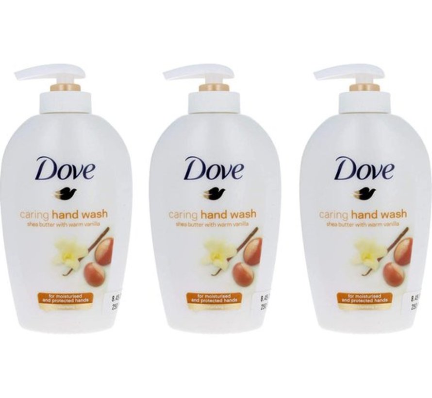 Handzeep - Pampering - Shea Butter & Vanilla - Met pompje - 3x 250ml