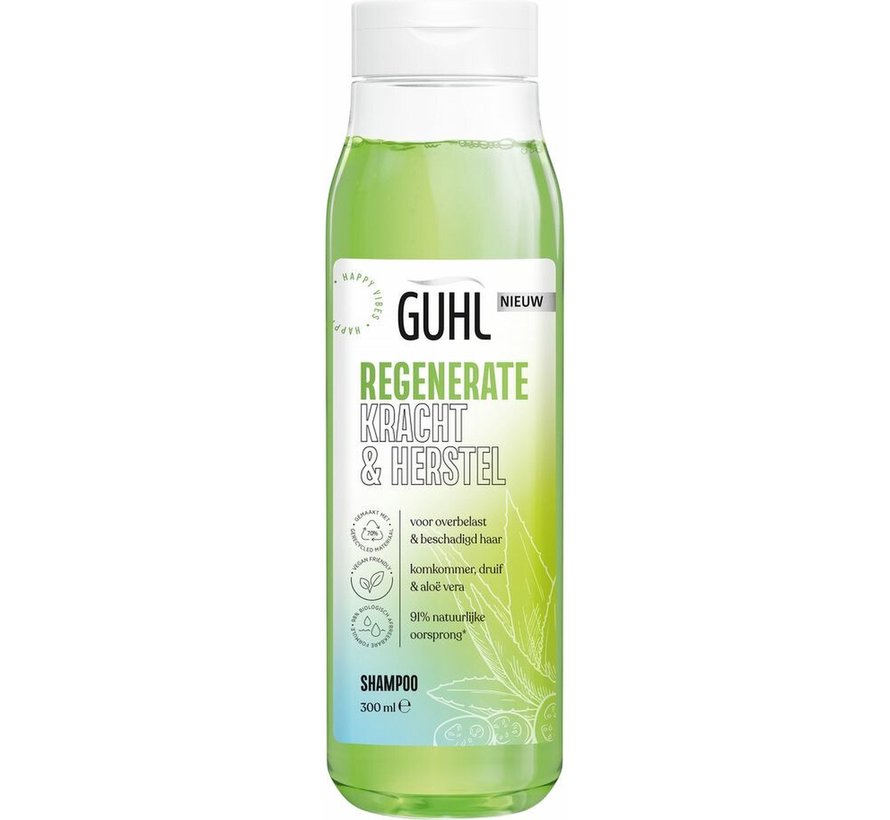 Regenerate - Kracht & Herstel - Shampoo - 4x 300ml - Voordeelverpakking