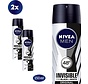 Men Invisible Black & White Original - Deodorant Spray - 2x 150ml