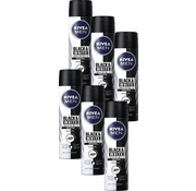 Nivea Men Invisible Black & White Original - Deodorant Spray - 6x 150ml