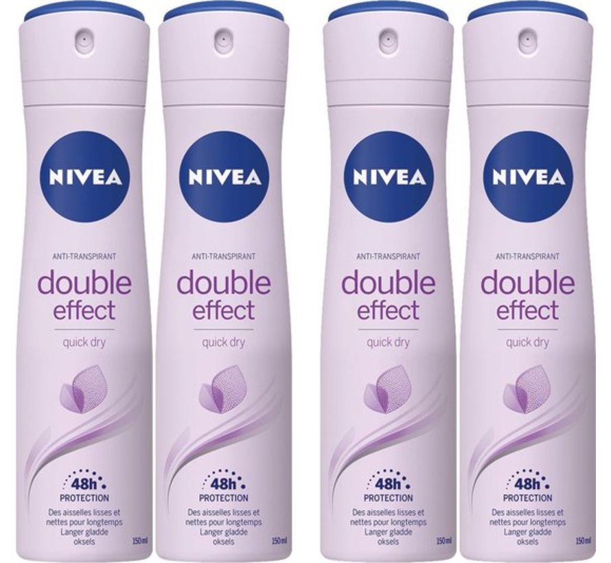 Double Effect - Deodorant Spray - 4x 150ml