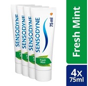 Sensodyne Fresh Mint - Tandpasta - 4x 75ml