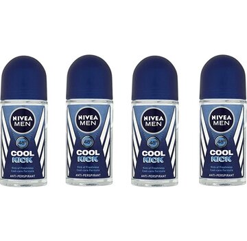 Nivea Men Cool Kick - Deodorant Roller - 4x 50ml