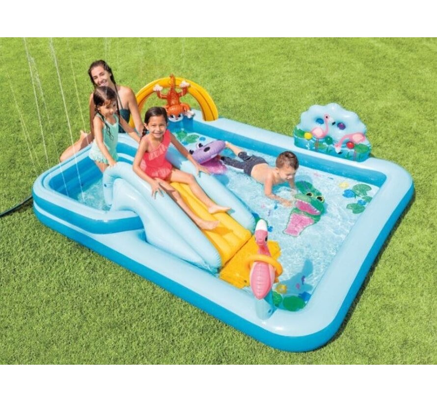 Jungle adventure - speelzwembad - 257x216x84cm