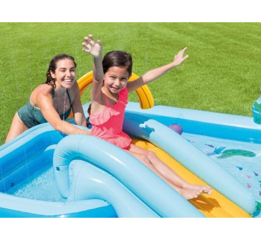 Jungle adventure - speelzwembad - 257x216x84cm