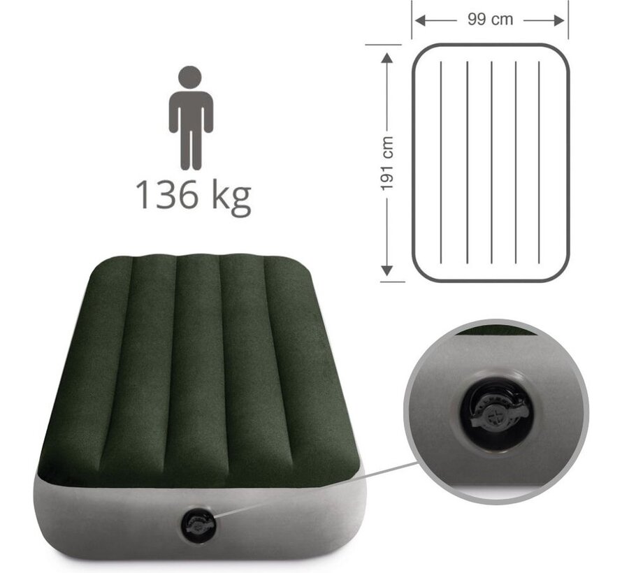 Dura-Beam Prestige Downy Luchtbed - 1-persoons - 191x99x25cm