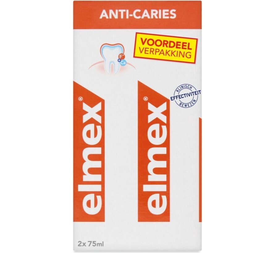 Anti Caries - Tandpasta - 4x 75ml (2x duopack)