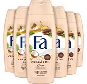 FA Cream & Oil / Cacaobutter & Coconut Oil Douchegel / Douchecreme 6x 250ml