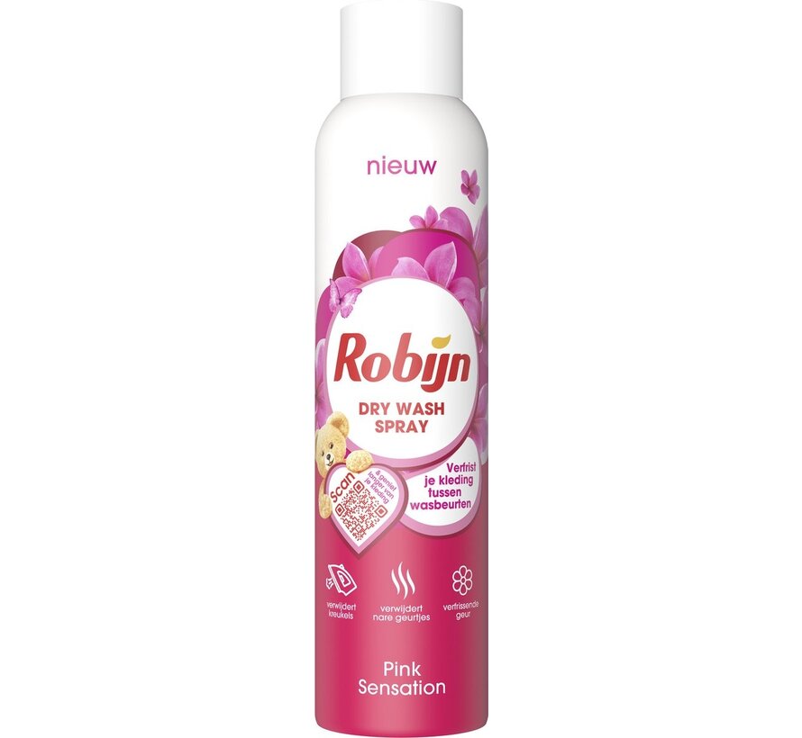 Pink Sensation - Dry Wash Spray - Textiel Verfrisser - 6x 200ml - Voordeelverpakking