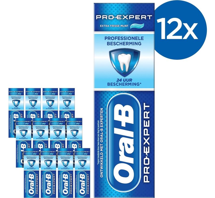 Pro-Expert Fresh Mint - Tandpasta - 12x 75ml - Voordeelverpakking