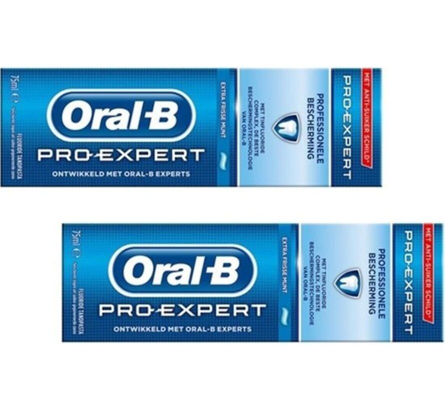 Pro-Expert Fresh Mint - Tandpasta - 2x 75ml - Professionele Bescherming