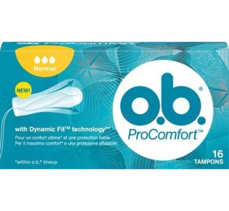 Tampons Pro Comfort - Normaal - 6x 16 Stuks - Voordeelverpakking
